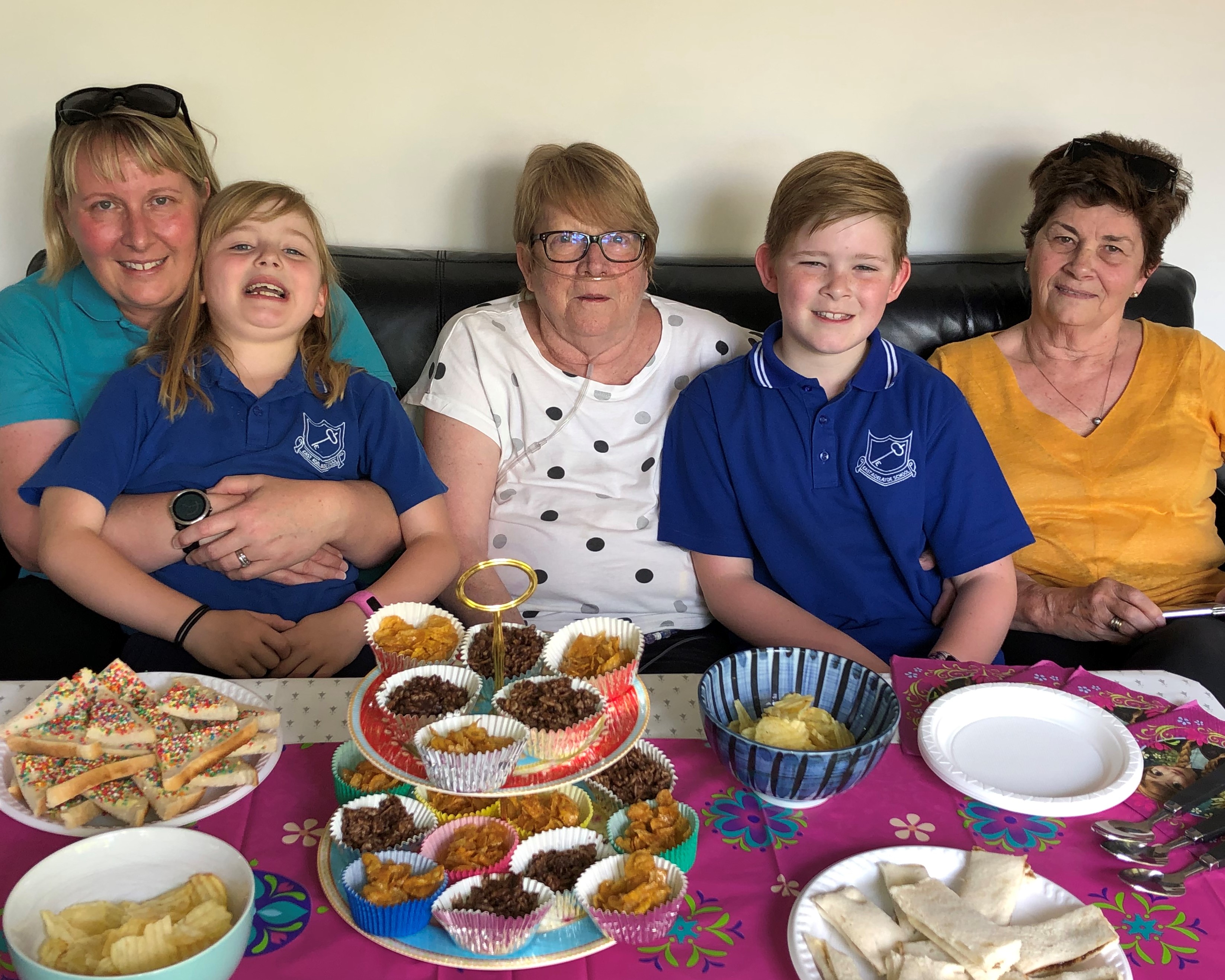 Afternoon tea party group shot